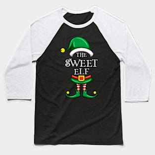 The Sweet Elf Matching Family Christmas Pajama Baseball T-Shirt